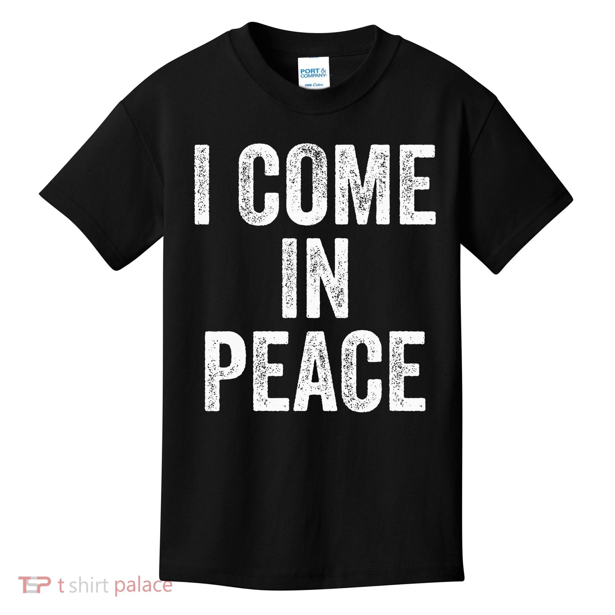I COME IN PEACE  I'M PEACE retro Couple's Matching Kids T-Shirt