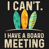 I Can't I Have A Board Meeting Beach Surfing Surfingboard Visor thumb 3