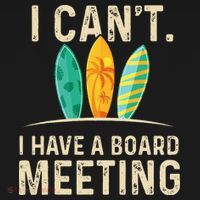 I Can't I Have A Board Meeting Beach Surfing Surfingboard Women's Hoodie thumb 2