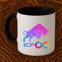 Internet Computer Icp Cryptocurrency Logo Bull Run Coffee Mug thumb 2