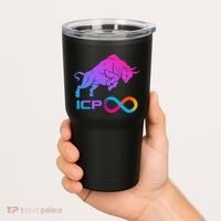 Internet Computer Icp Cryptocurrency Logo Bull Run Tumbler thumb 2