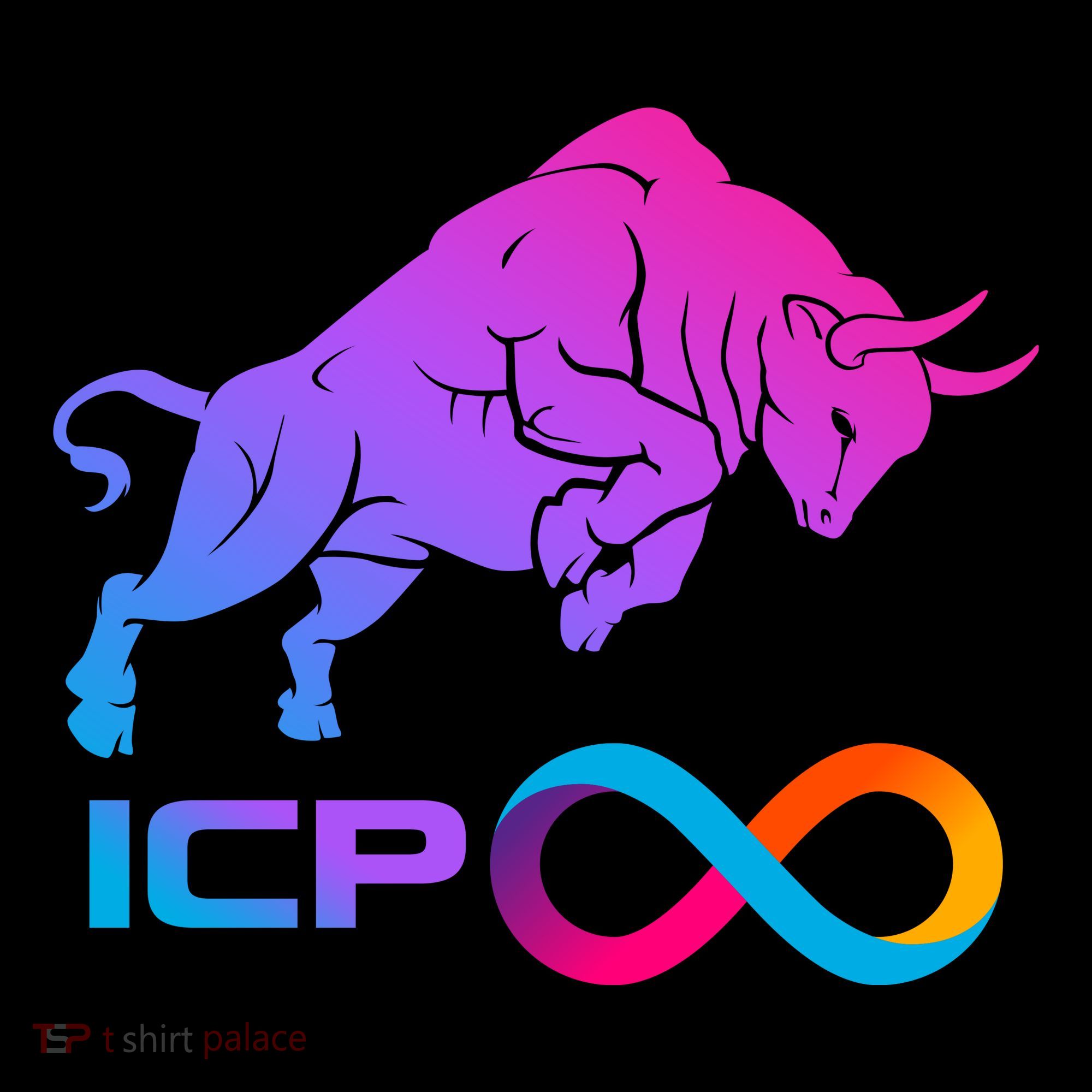 Internet Computer Icp Cryptocurrency Logo Bull Run Ornament