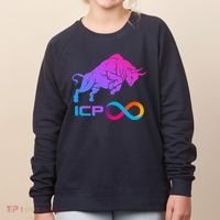 Internet Computer Icp Cryptocurrency Logo Bull Run Women's Sweatshirt thumb 0