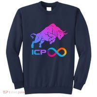 Internet Computer Icp Cryptocurrency Logo Bull Run Sweatshirt thumb 0