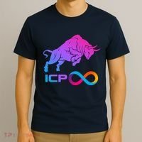 Internet Computer Icp Cryptocurrency Logo Bull Run T-Shirt thumb 3