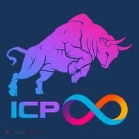 Internet Computer Icp Cryptocurrency Logo Bull Run Button thumb 1