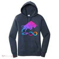 Internet Computer Icp Cryptocurrency Logo Bull Run Women's Hoodie thumb 0