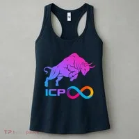 Internet Computer Icp Cryptocurrency Logo Bull Run Women's Tank Top thumb 3