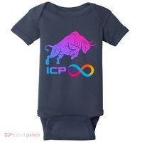 Internet Computer Icp Cryptocurrency Logo Bull Run Baby Bodysuit thumb 0