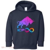 Internet Computer Icp Cryptocurrency Logo Bull Run Toddler Hoodie thumb 0