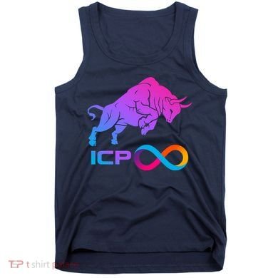 Internet Computer Icp Cryptocurrency Logo Bull Run Tank Top