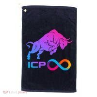 Internet Computer Icp Cryptocurrency Logo Bull Run Golf Towel thumb 0