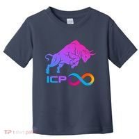 Internet Computer Icp Cryptocurrency Logo Bull Run Toddler T-Shirt thumb 0
