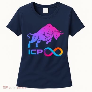 Internet Computer Icp Cryptocurrency Logo Bull Run Women's T-Shirt