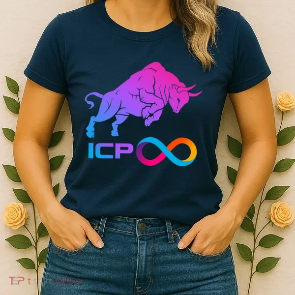 Internet Computer Icp Cryptocurrency Logo Bull Run Women's T-Shirt