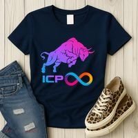 Internet Computer Icp Cryptocurrency Logo Bull Run Women's T-Shirt thumb 3