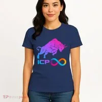 Internet Computer Icp Cryptocurrency Logo Bull Run Women's T-Shirt thumb 4