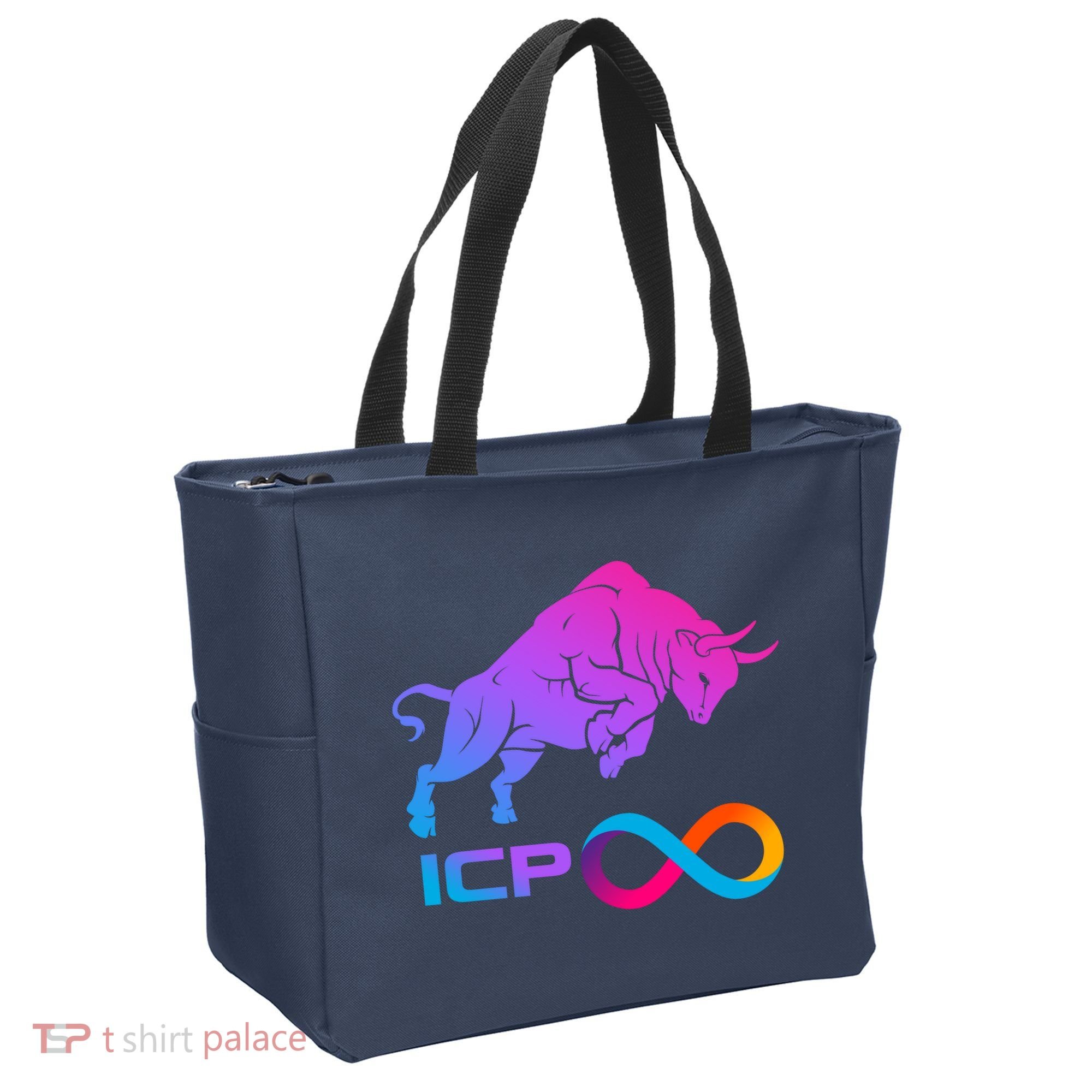 Internet Computer Icp Cryptocurrency Logo Bull Run Tote Bag