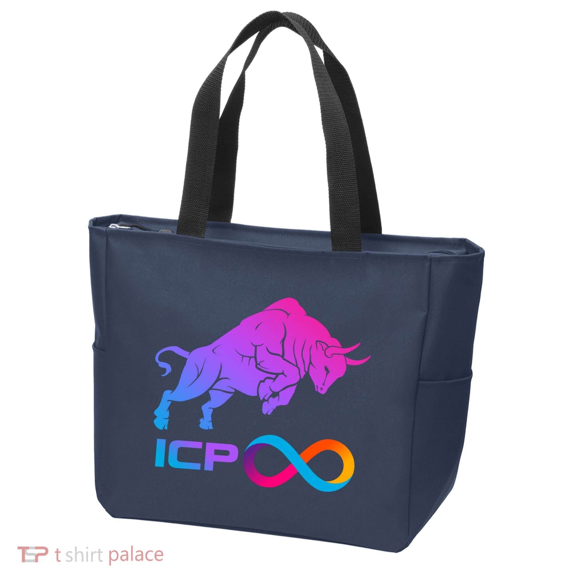 Internet Computer Icp Cryptocurrency Logo Bull Run Tote Bag