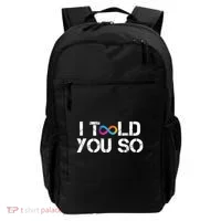 Internet Computer Icp Cryptocurrency Logo I Told You So Backpack thumb 0