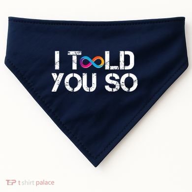 Internet Computer Icp Cryptocurrency Logo I Told You So USA-Made Doggie Bandana