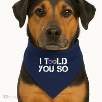Internet Computer Icp Cryptocurrency Logo I Told You So USA-Made Doggie Bandana thumb 1