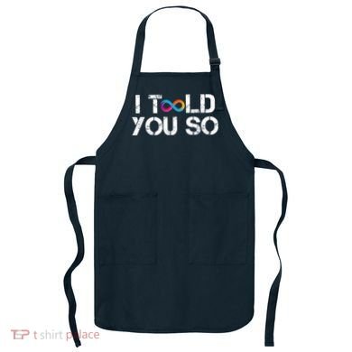 Internet Computer Icp Cryptocurrency Logo I Told You So Apron