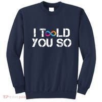 Internet Computer Icp Cryptocurrency Logo I Told You So Sweatshirt thumb 0