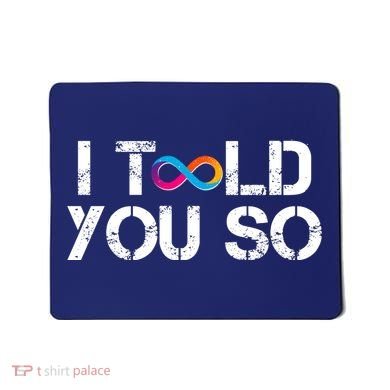 Internet Computer Icp Cryptocurrency Logo I Told You So Mousepad