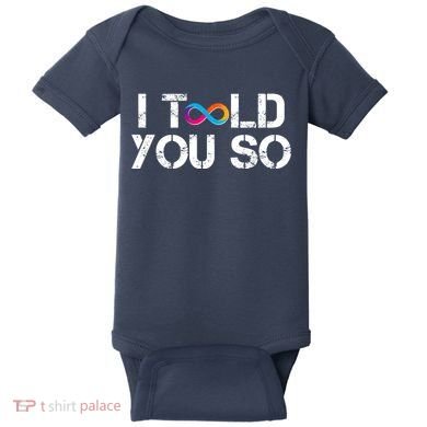 Internet Computer Icp Cryptocurrency Logo I Told You So Baby Bodysuit