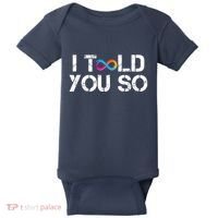 Internet Computer Icp Cryptocurrency Logo I Told You So Baby Bodysuit thumb 0