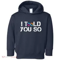 Internet Computer Icp Cryptocurrency Logo I Told You So Toddler Hoodie thumb 0