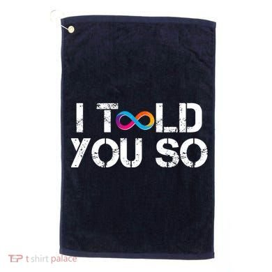 Internet Computer Icp Cryptocurrency Logo I Told You So Golf Towel