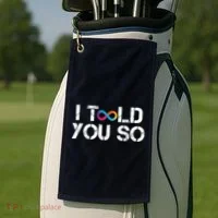 Internet Computer Icp Cryptocurrency Logo I Told You So Golf Towel thumb 2