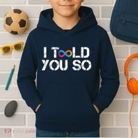 Internet Computer Icp Cryptocurrency Logo I Told You So Kids Hoodie thumb 2