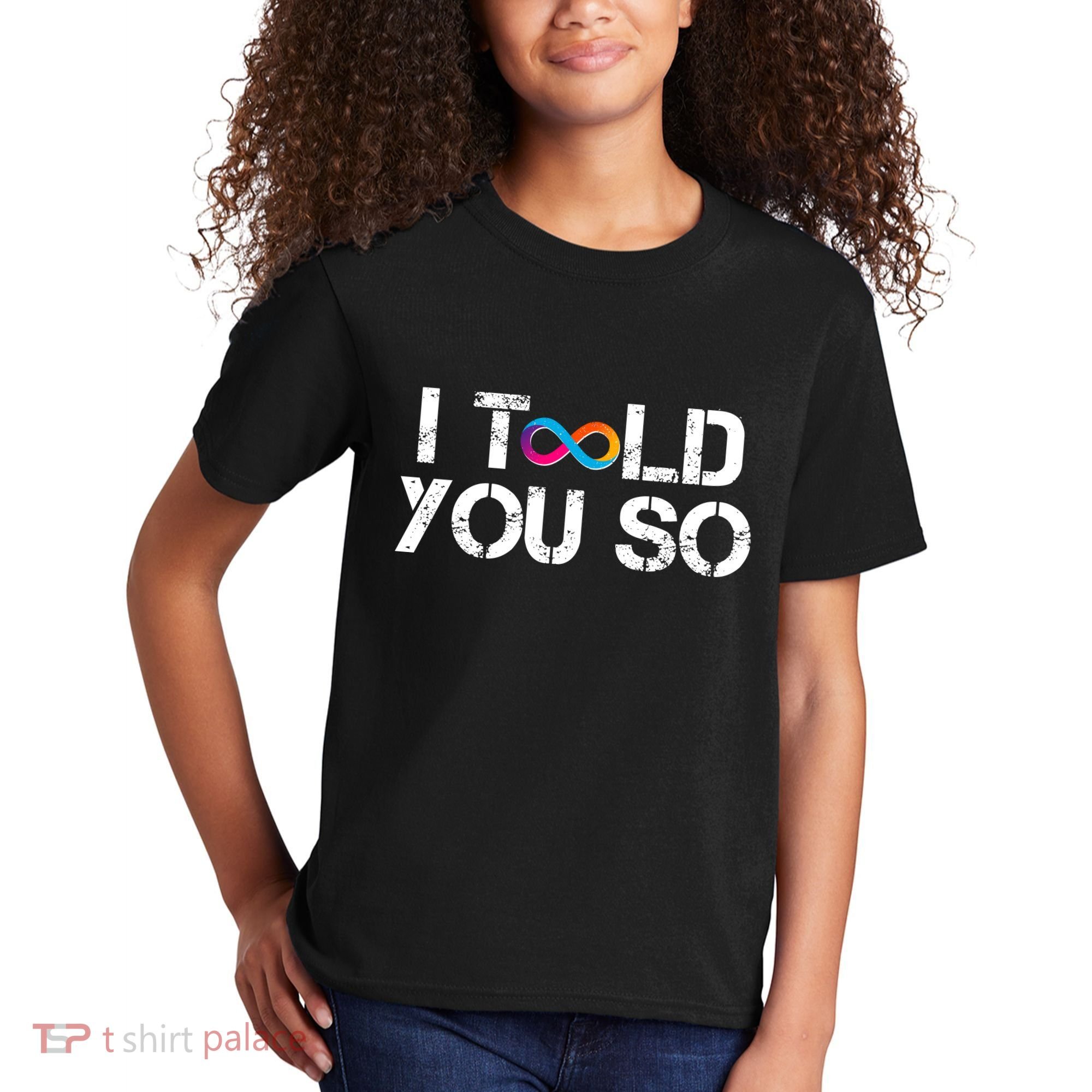 Internet Computer Icp Cryptocurrency Logo I Told You So Kids T-Shirt