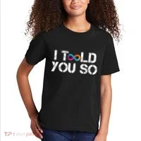 Internet Computer Icp Cryptocurrency Logo I Told You So Kids T-Shirt thumb 2