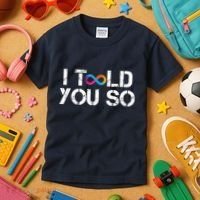 Internet Computer Icp Cryptocurrency Logo I Told You So Kids T-Shirt thumb 3