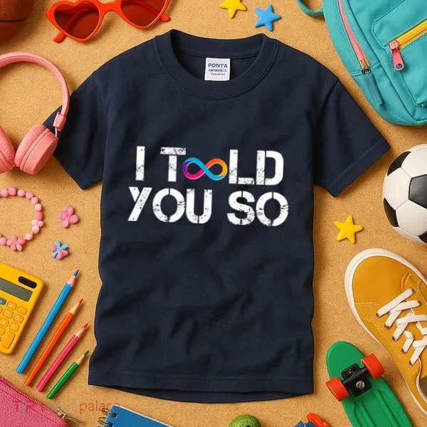 Internet Computer Icp Cryptocurrency Logo I Told You So Kids T-Shirt