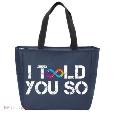 Internet Computer Icp Cryptocurrency Logo I Told You So Tote Bag