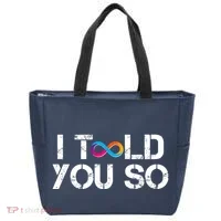 Internet Computer Icp Cryptocurrency Logo I Told You So Tote Bag thumb 0