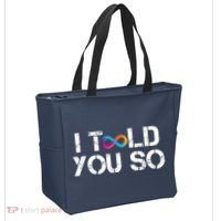 Internet Computer Icp Cryptocurrency Logo I Told You So Tote Bag thumb 2