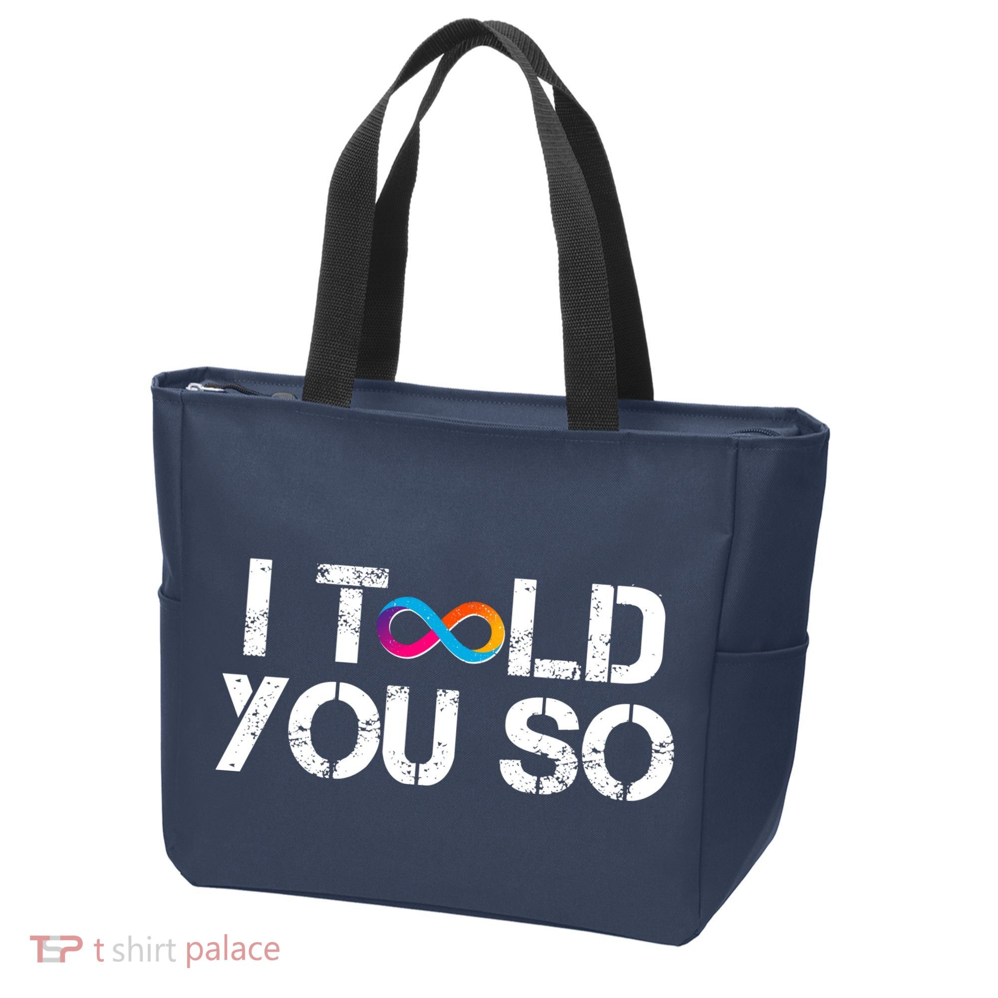 Internet Computer Icp Cryptocurrency Logo I Told You So Tote Bag