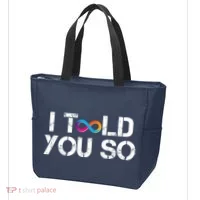 Internet Computer Icp Cryptocurrency Logo I Told You So Tote Bag thumb 3