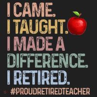 I Came I Taught I Made A Difference I Retired Beanie thumb 2