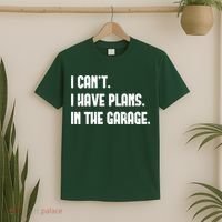 I Cant I Have Plans In The Garage Fathers Day Car Mechanics Short T-Shirt thumb 2