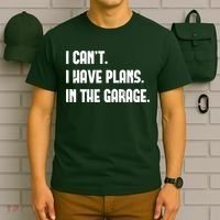 I Cant I Have Plans In The Garage Fathers Day Car Mechanics Short T-Shirt thumb 6