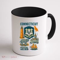 Iconic Connecticut Coffee Mug thumb 1