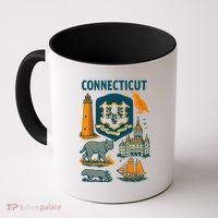 Iconic Connecticut Coffee Mug thumb 0