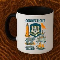 Iconic Connecticut Coffee Mug thumb 2